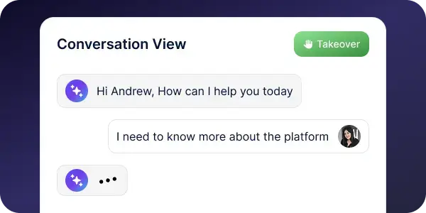 Agent dashboard
